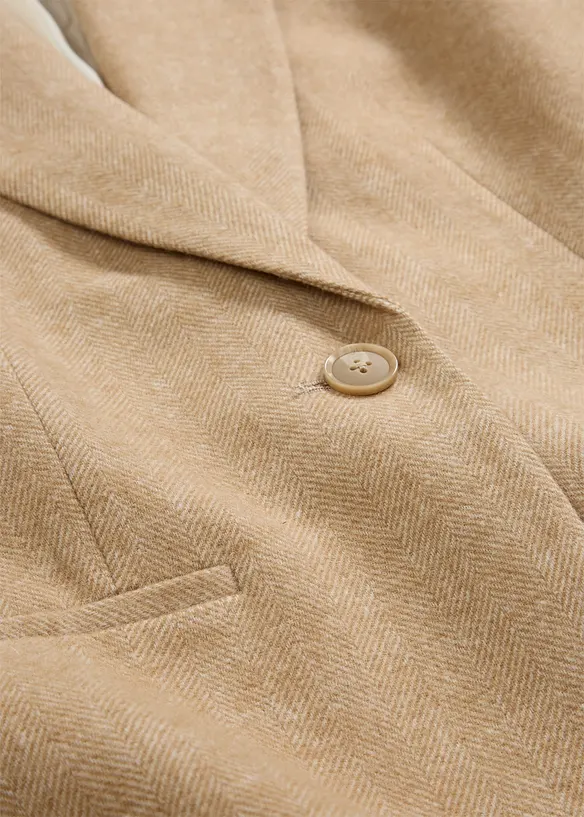 Vlněný blejzr se vzorem rybí kosti, bonprix