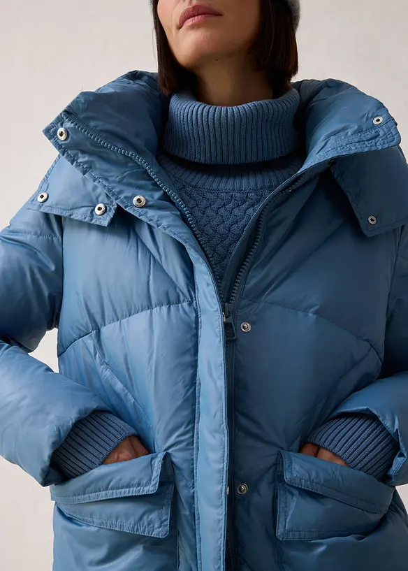 Péřový kabát s recyklovaným peřím, odolný vůči vodě, bonprix