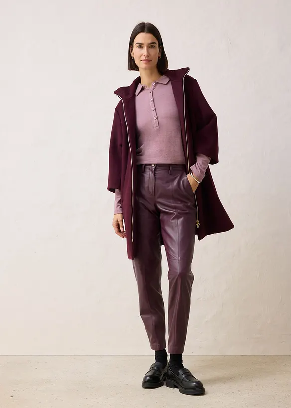 Triko polo s podílem vlny, bonprix