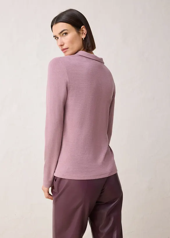 Triko polo s podílem vlny, bonprix