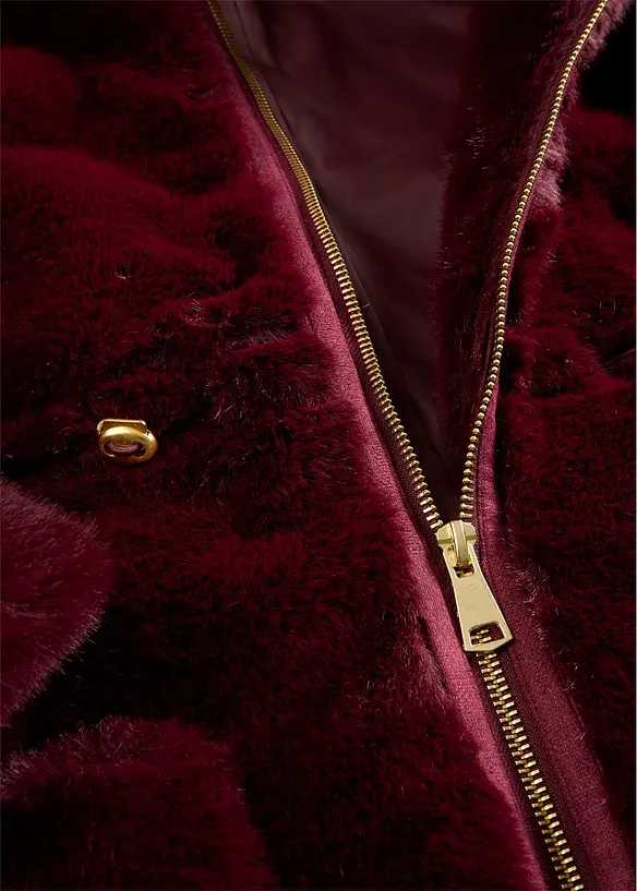 Kabát z medvídkového flísu, bonprix