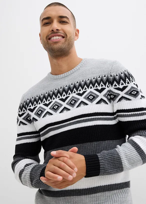 Svetr s norským vzorem, bonprix