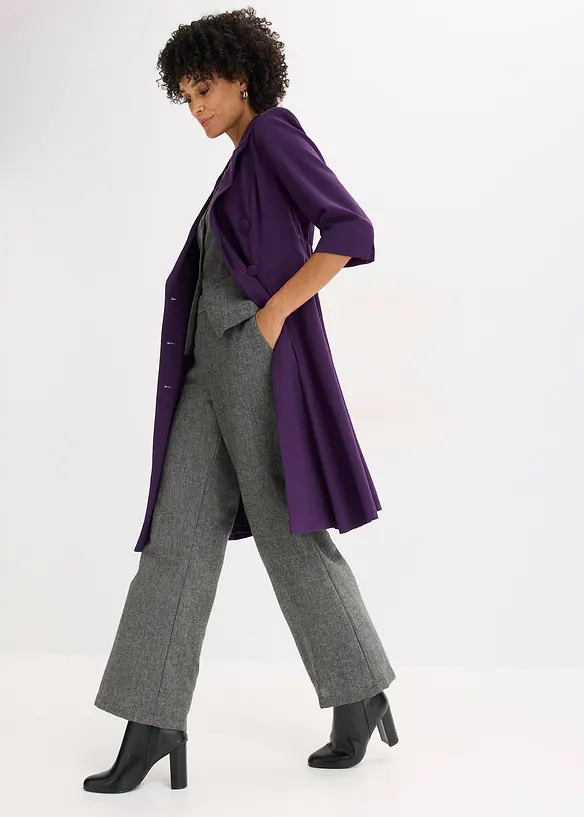 Blejzrové šaty s rozšířenou sukní, bonprix