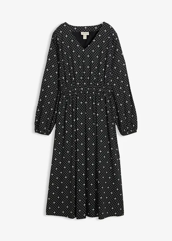 Dlouhé šaty ze splývavé viskózy, bonprix