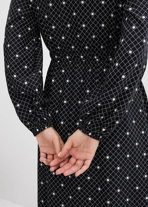 Dlouhé šaty ze splývavé viskózy, bonprix