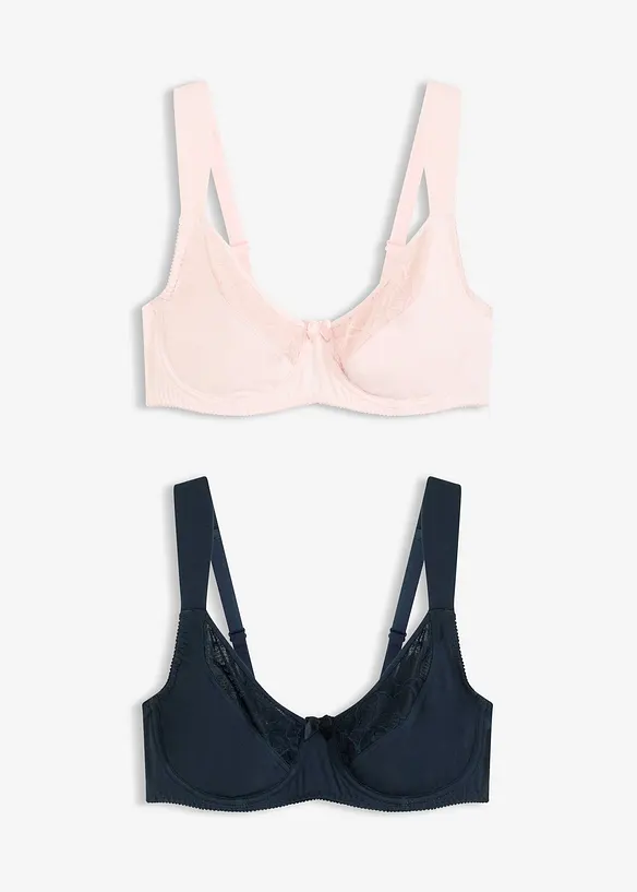 Podprsenka s kosticemi (2 ks v balení), bonprix