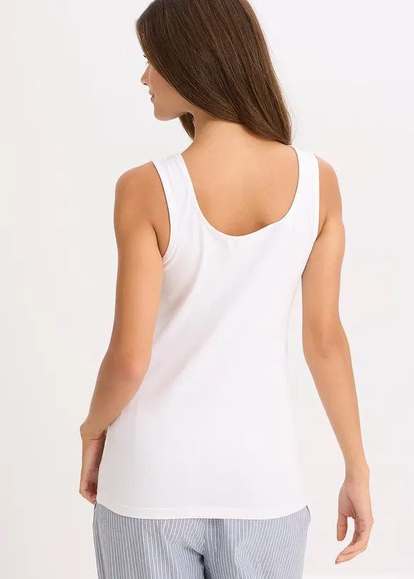 Spodní košilka s organickou bavlnou a krajkou (2 ks v balení), bonprix