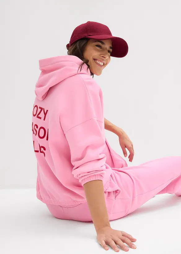 Oversize mikina z čisté bavlny, bonprix