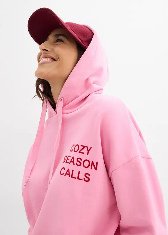 Oversize mikina z čisté bavlny, bonprix