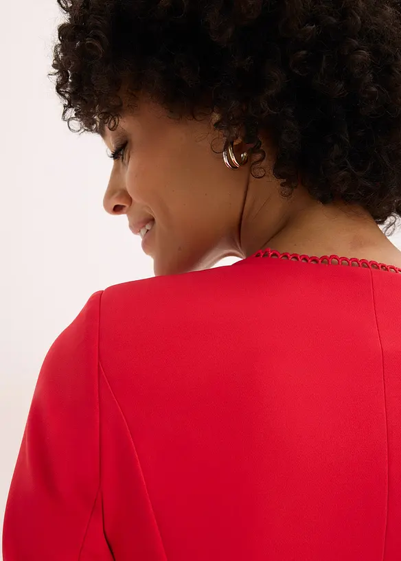 Blejzrové šaty s krajkovým lemem, bonprix