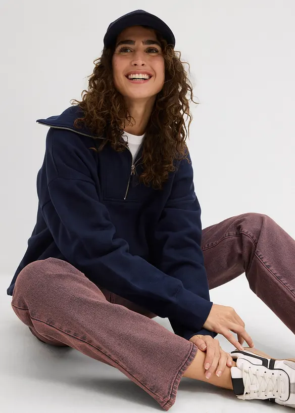 Keprové kalhoty se sepráním kyselinou, bonprix