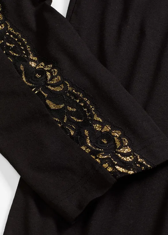 Pyžamo z jemné třpytivé krajky, bonprix