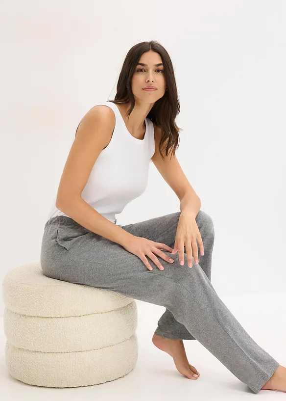 Pyžamové kalhoty s průhmatovými kapsami (2 ks v balení), bonprix