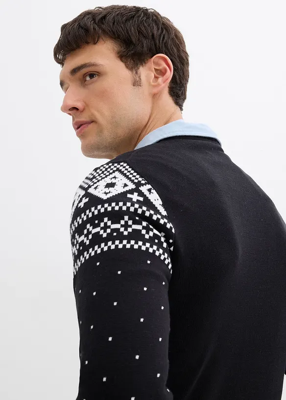 Vánoční svetr s bavlnou, bonprix