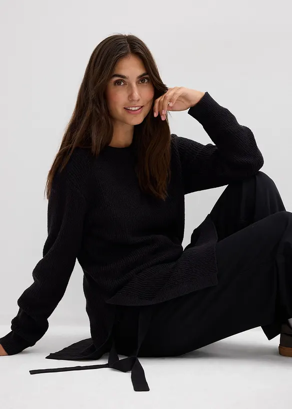 Těhotenský a kojicí svetr, z bavlny s podílem vlny, bonprix