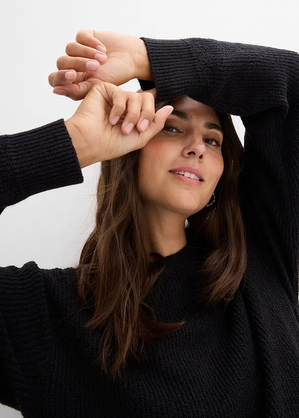 Těhotenský a kojicí svetr, z bavlny s podílem vlny, bonprix