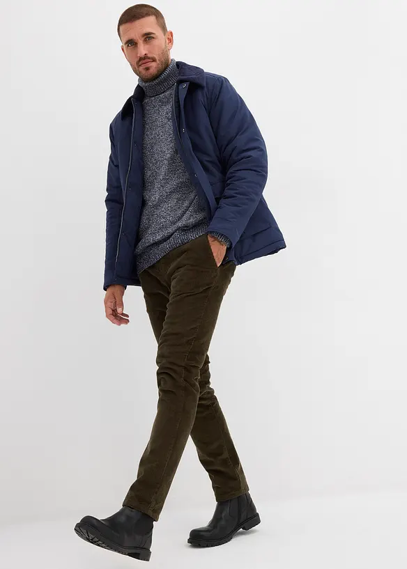 Svetr s rolákovým límcem, s čistou bavlnou, bonprix