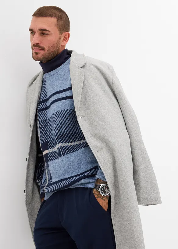 Svetr s kostkovaným vzorem, bonprix