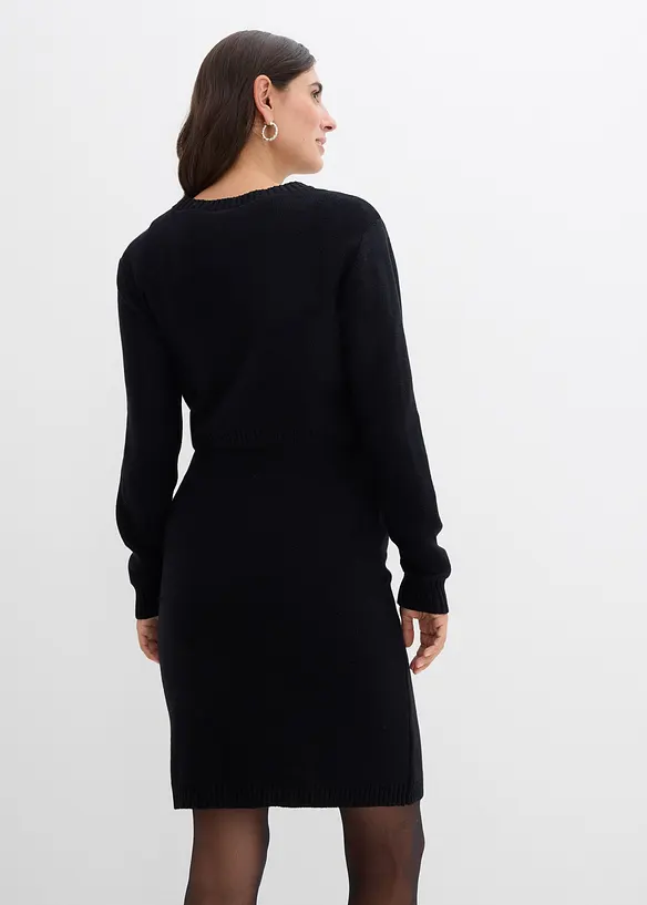 Těhotenská souprava svetru a sukně, z organické bavlny (2dílná souprava), bonprix