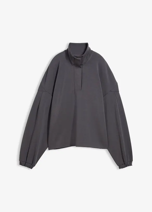 Oversize mikina z materiálu scuba, bonprix