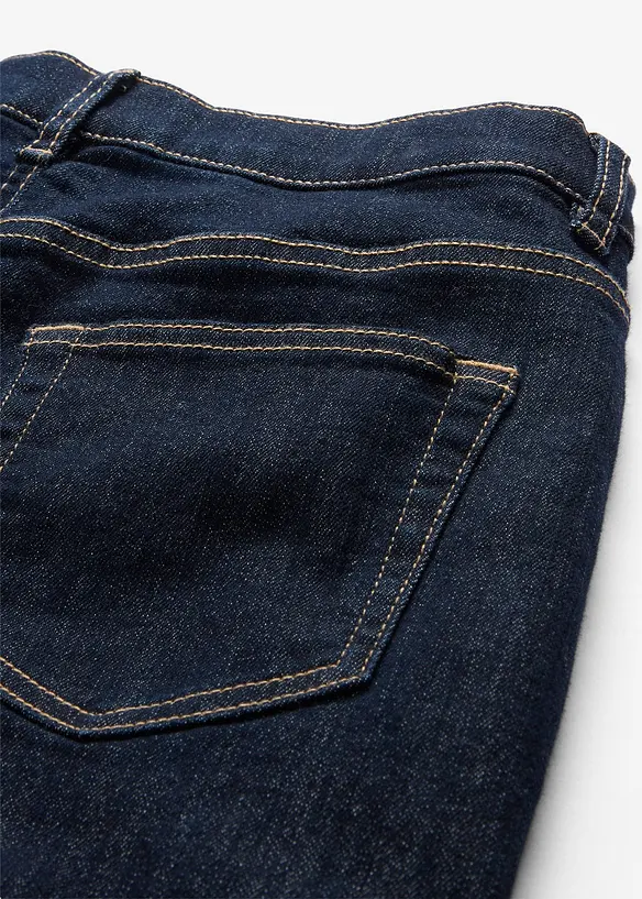 Termo džíny Wide Leg, Mid Waist, s žerzejovou podšívkou, bonprix