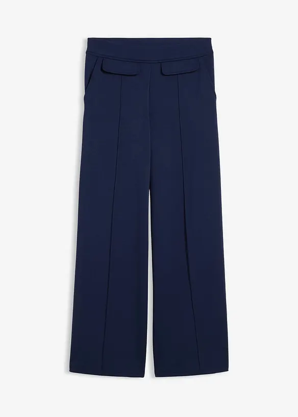 Kalhoty Bootcut, z lehce lesklé viskózové směsi, bonprix