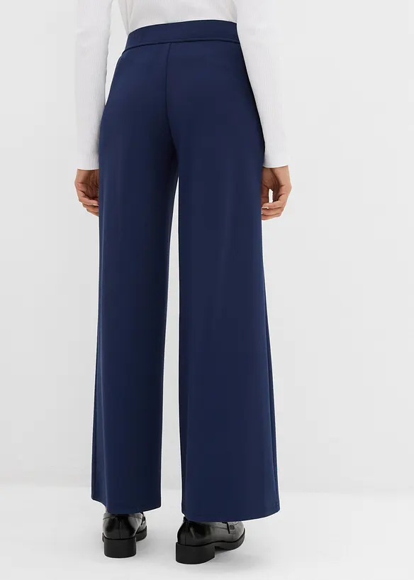 Kalhoty Bootcut, z lehce lesklé viskózové směsi, bonprix