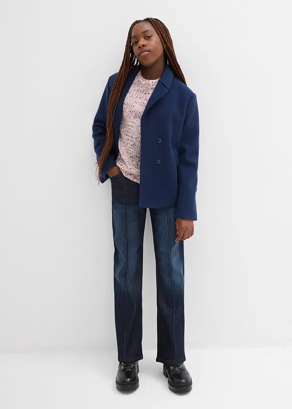 Džíny Wide Leg, Mid Waist, bonprix