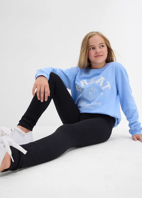 Termo legíny z elastické bavlněné směsi (3 ks v balení), bonprix