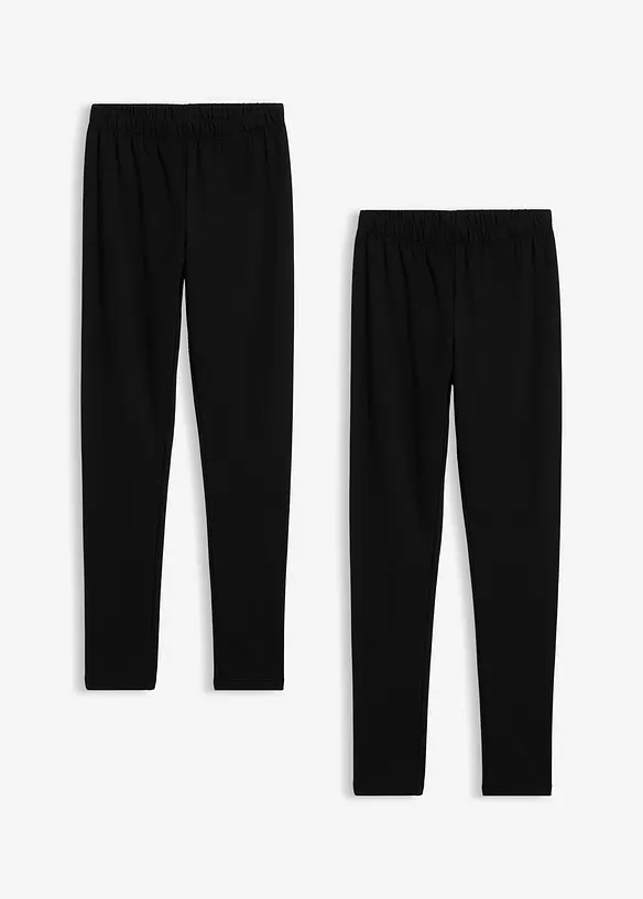 Termo legíny z elastické bavlněné směsi (3 ks v balení), bonprix