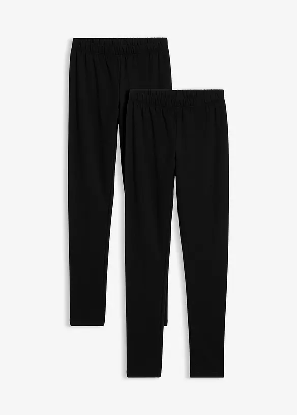 Termo legíny z elastické bavlněné směsi (3 ks v balení), bonprix