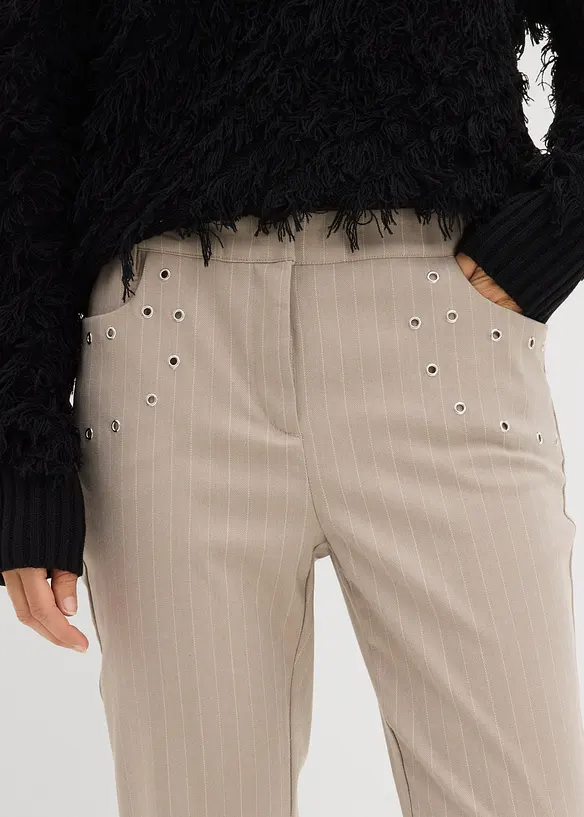 Kalhoty do zvonu, ze splývavé viskózové směsi, bonprix