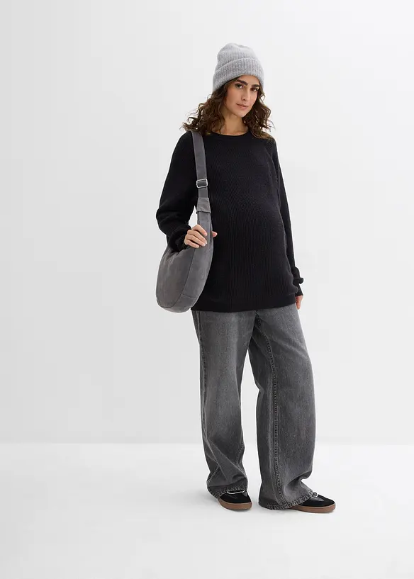 Těhotenský svetr s diskrétní kojicí funkcí, bonprix