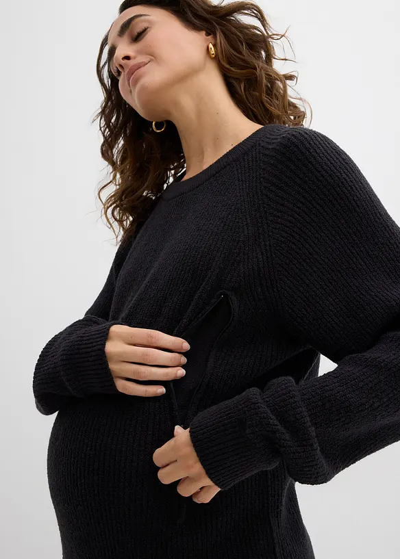 Těhotenský svetr s diskrétní kojicí funkcí, bonprix