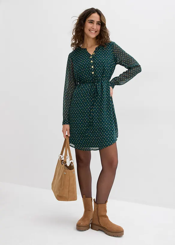 Těhotenské a kojicí šaty ze šifónu 2 v 1, bonprix