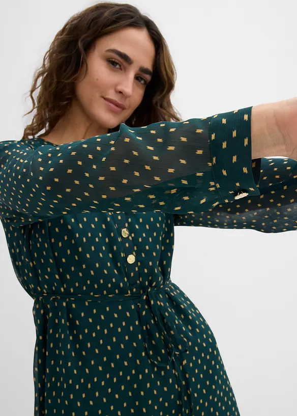 Těhotenské a kojicí šaty ze šifónu 2 v 1, bonprix