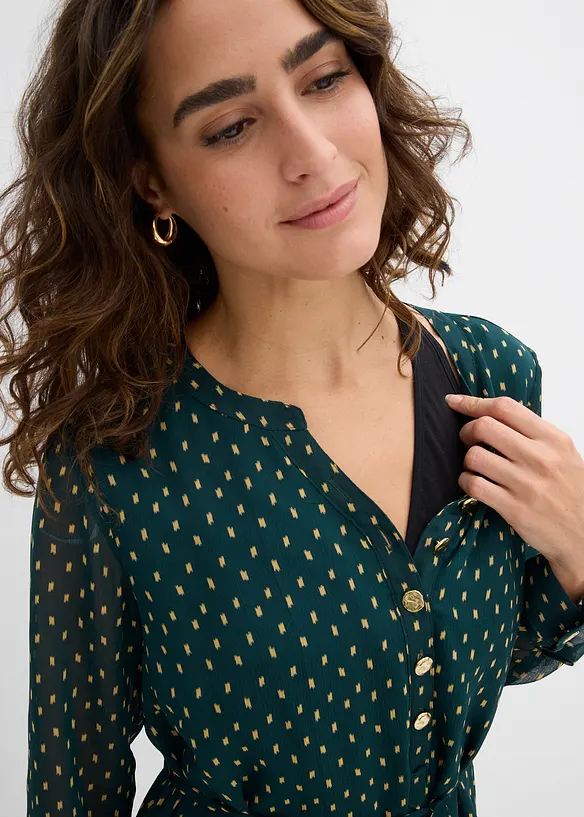 Těhotenské a kojicí šaty ze šifónu 2 v 1, bonprix