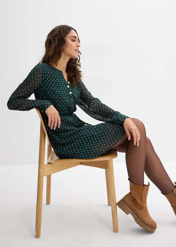 Těhotenské a kojicí šaty ze šifónu 2 v 1, bonprix