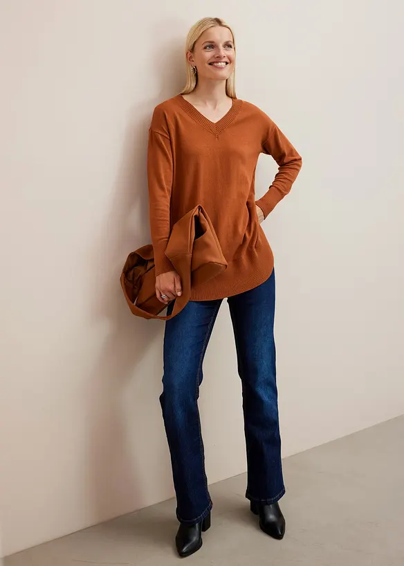 Strečové džíny Bootcut, Mid Waist, bonprix
