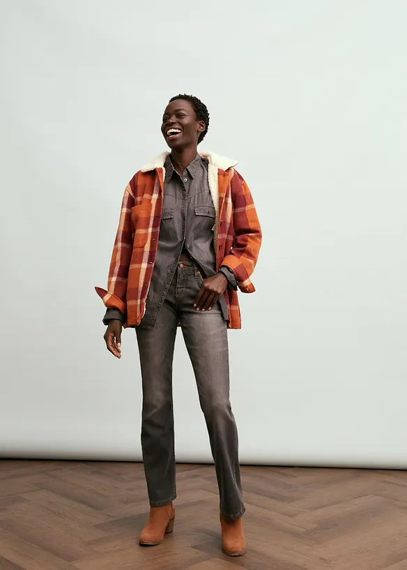 Strečové džíny Bootcut, Mid Waist, bonprix