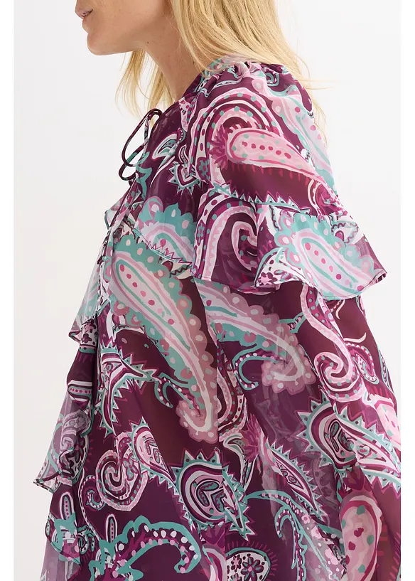 Tuniková halenka s volány, bonprix