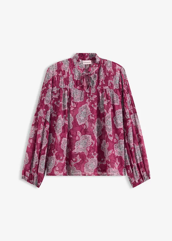 Saténová tunika se sámky, bonprix