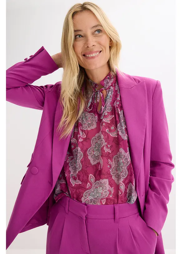 Saténová tunika se sámky, bonprix