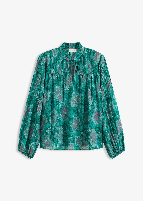 Saténová tunika se sámky, bonprix