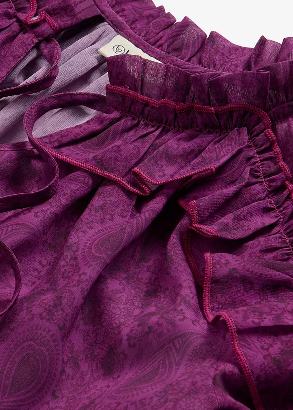 Šifónová halenka s volánky, bonprix