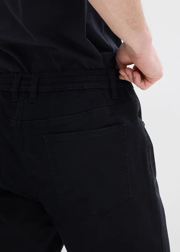 Strečové kalhoty bez zapínání, Regular Fit, Straight, bonprix