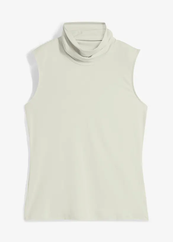 Top s rolákovým límcem, z elastického polyamidového materiálu, bonprix