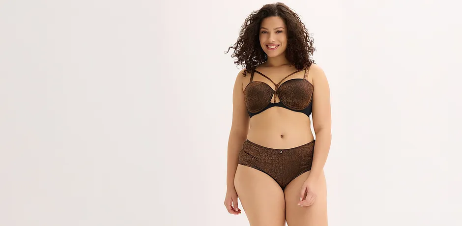 Elegantní hnědé prádlo