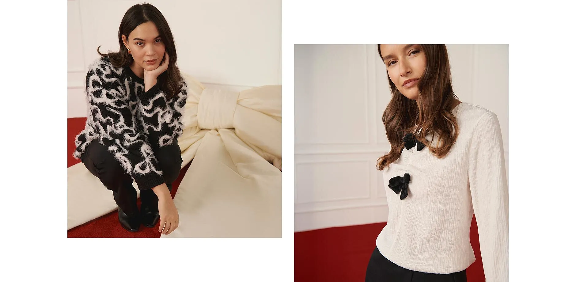 Trendy - Žak&aacute;rov&yacute; svetr z jemn&eacute; visk&oacute;zov&eacute; směsi - černo-př&iacute;rodn&iacute; b&iacute;l&aacute; s ma&scaron;ličkami