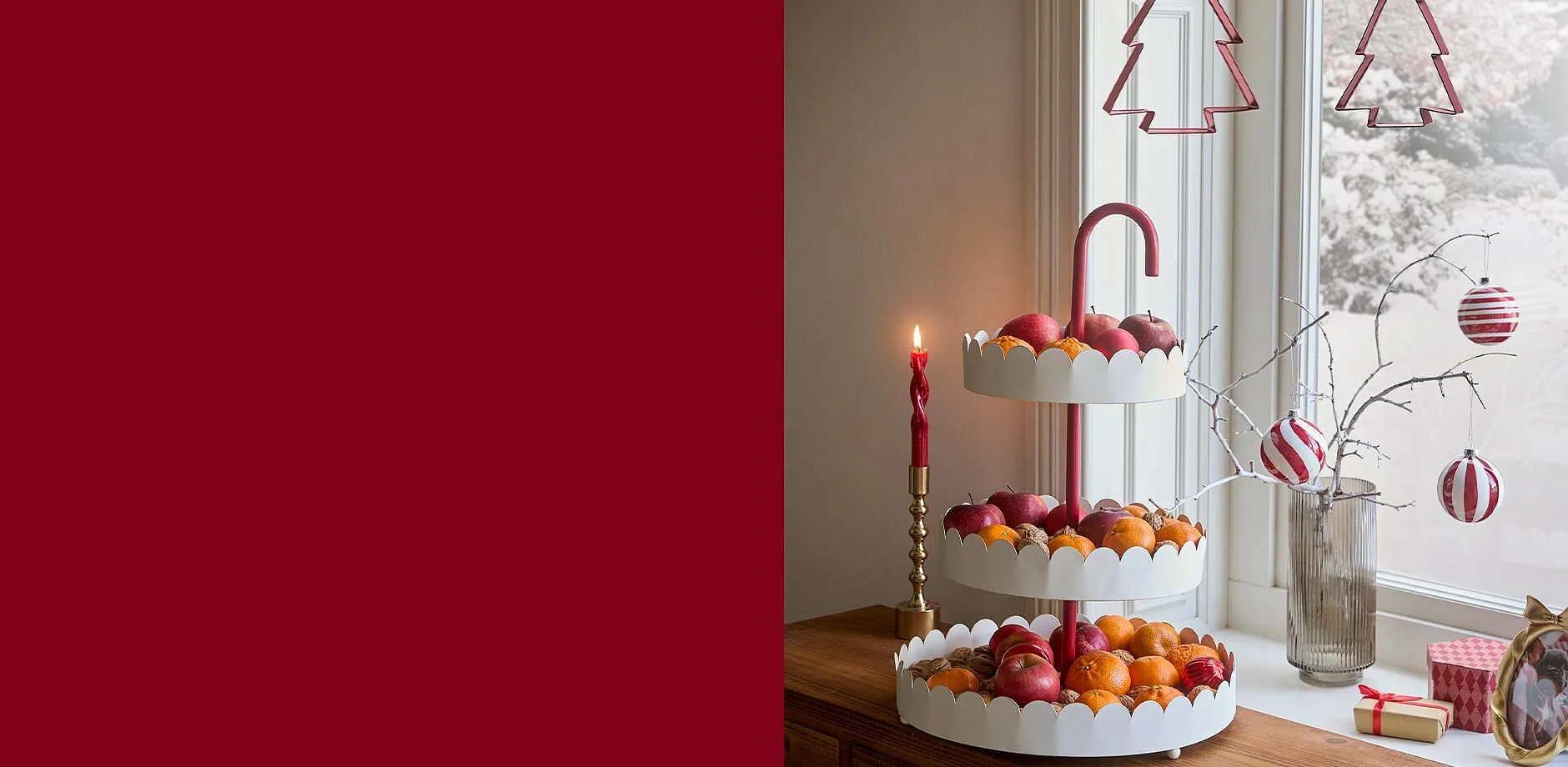 Zimní vánoční dekorace